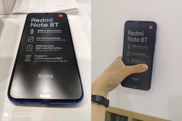اولین تصاویر واقعی از ردمی نوت 8 تی/Redmi Note 8T